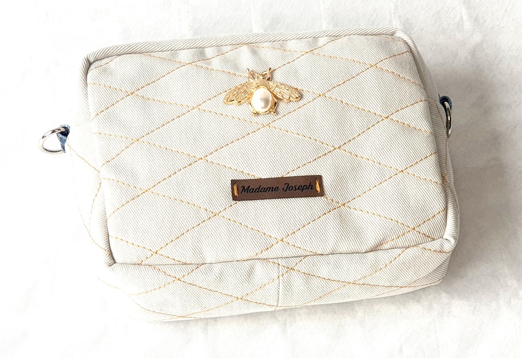 Pochette Abeille Blanc