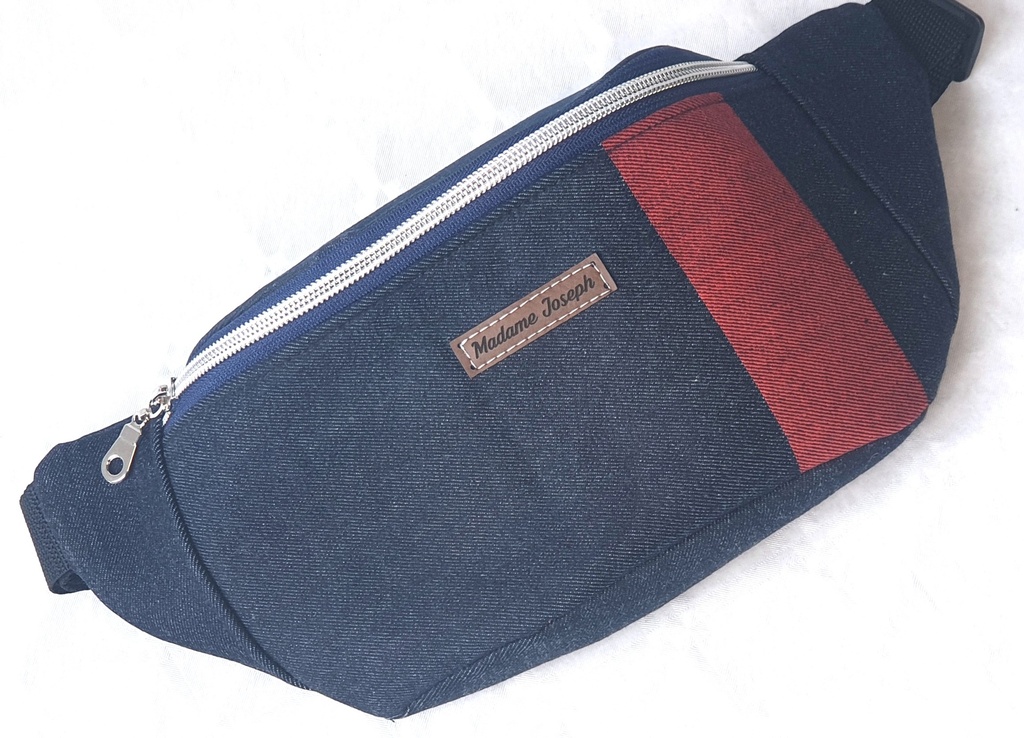 Sac Banane Denim (Rouge)